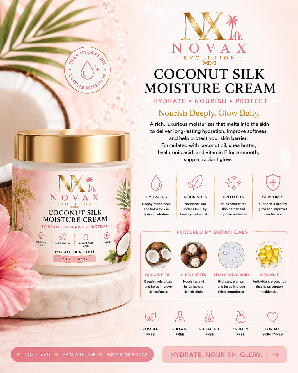 🥥 Coconut Silk Moisturizer