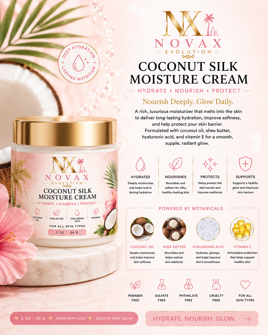 🥥 Coconut Silk Moisturizer