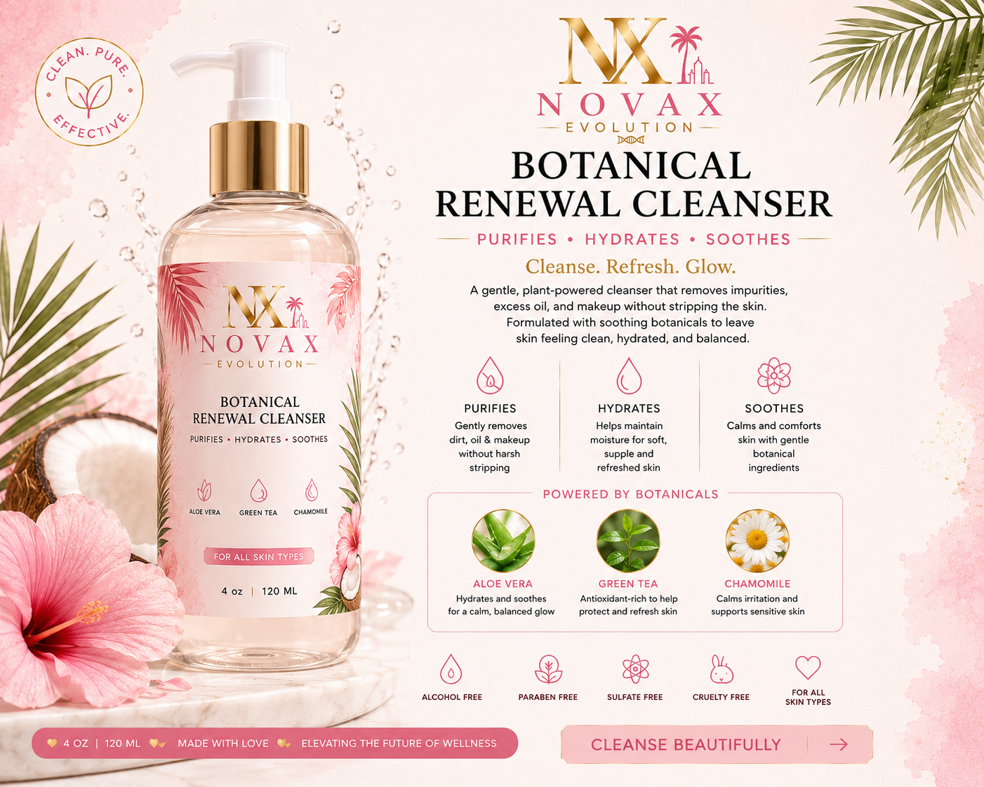 🌿 Botanical Renewal Cleanser